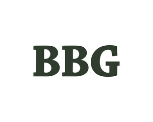BBG logo design vector template