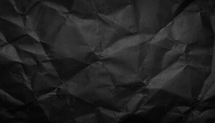 Fototapeta premium crumpled black paper texture background