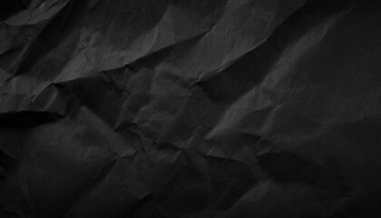 Fototapeta premium crumpled black paper texture background