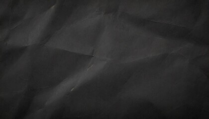 crumpled black paper texture background