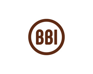 BBI Logo design vector template