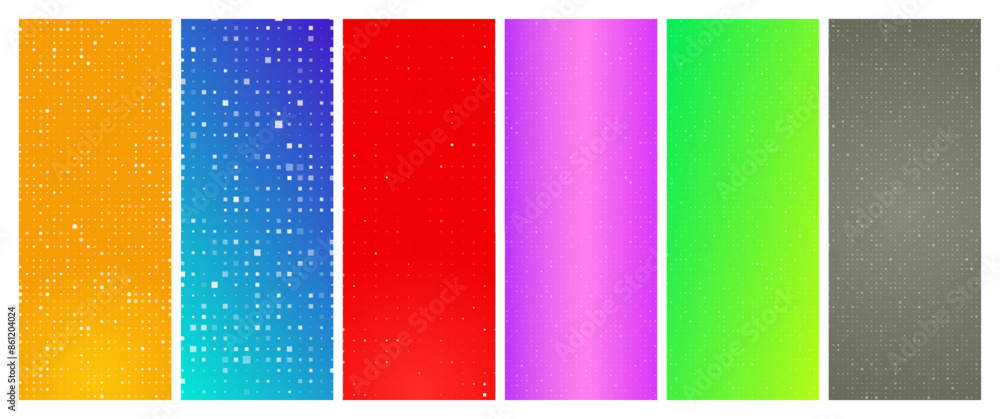 Poster abstract gradient geometric background with squares