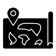  Map symbol. Vector location icon
