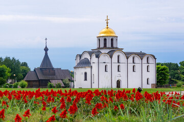 Vitebsk, Belarus - June 19, 2024 : Annunciation Church and Church of Holy Prince Alexander Nevsky in Vitebsk