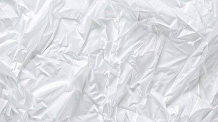 Obraz premium wavy crumpled transparent plastic, background texture