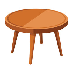 wooden table isolated on white