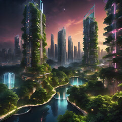 Imagine a world where nature and technology have seamlessly blended together.