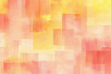 パステルイエローと桃色の水彩画の背景