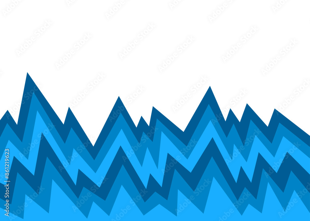 Poster abstract background with gradient zigzag line pattern and with some copy space area