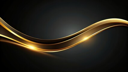 Elegant black background with gold wave line design, luxurious and modern, luxury, elegant, black, gold, background, wave, line, design, modern, luxurious, abstract, stylish, texture