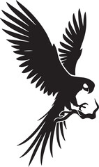 Obraz premium Parrot design silhouette vector art work EPS file, Generator AI