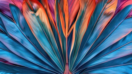 Abstract natural patterns inspired by palm leaves