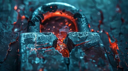 Molten Metal Lock Breaking in Cybersecurity Context