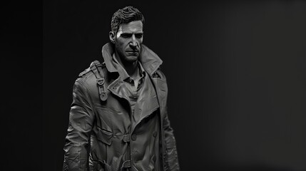 Model Of Man In Tren