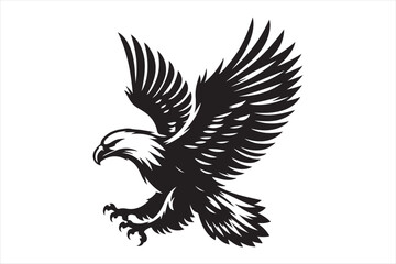 Obraz premium Eagle Vector silhouette image