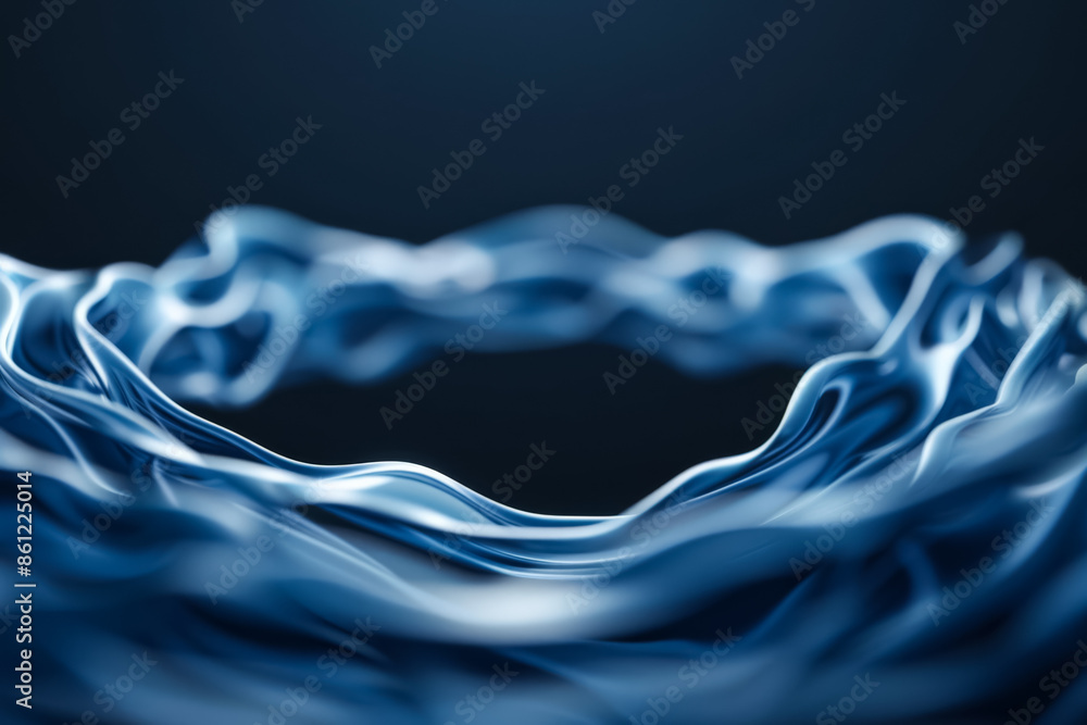 Poster absurdly complex fractal designs morphing, background with empty space for text