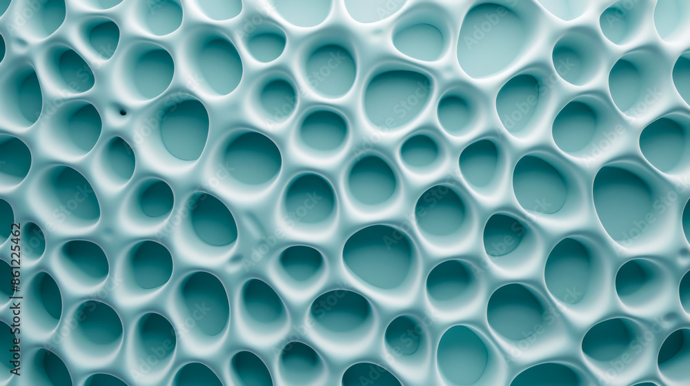Aufkleber bizarre microorganism-inspired patterns, background with empty space for text