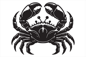 Crab Vector silhouette image