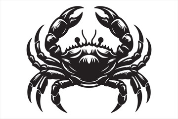 Crab Vector silhouette image