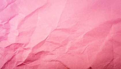 crumpled pink paper texture background