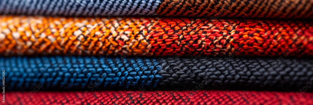 Aufkleber high-resolution images displaying intricate jacquard woven patterns on textile backgrounds