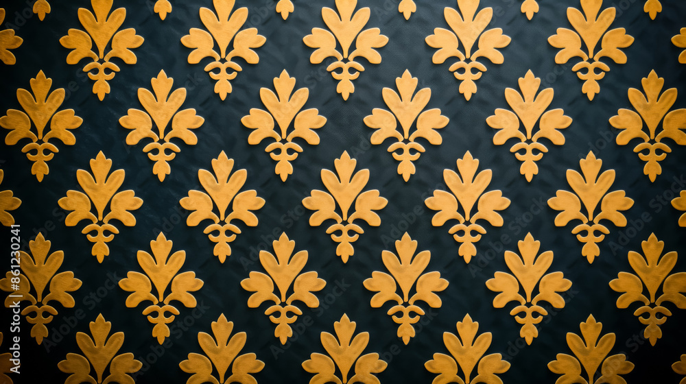 Poster quirky vintage wallpaper patterns, background with empty space for text