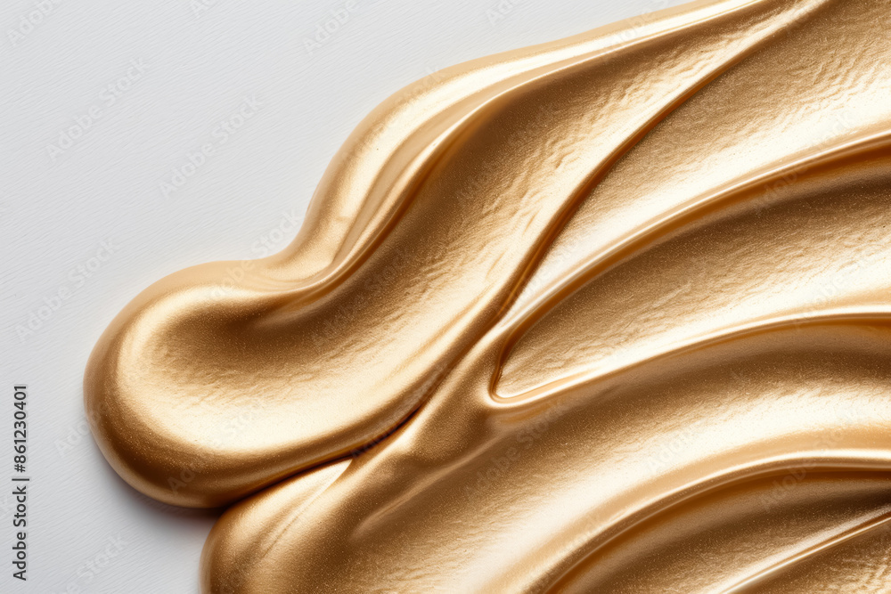 Poster shimmering lotion smear texture, luxurious background with empty space for text