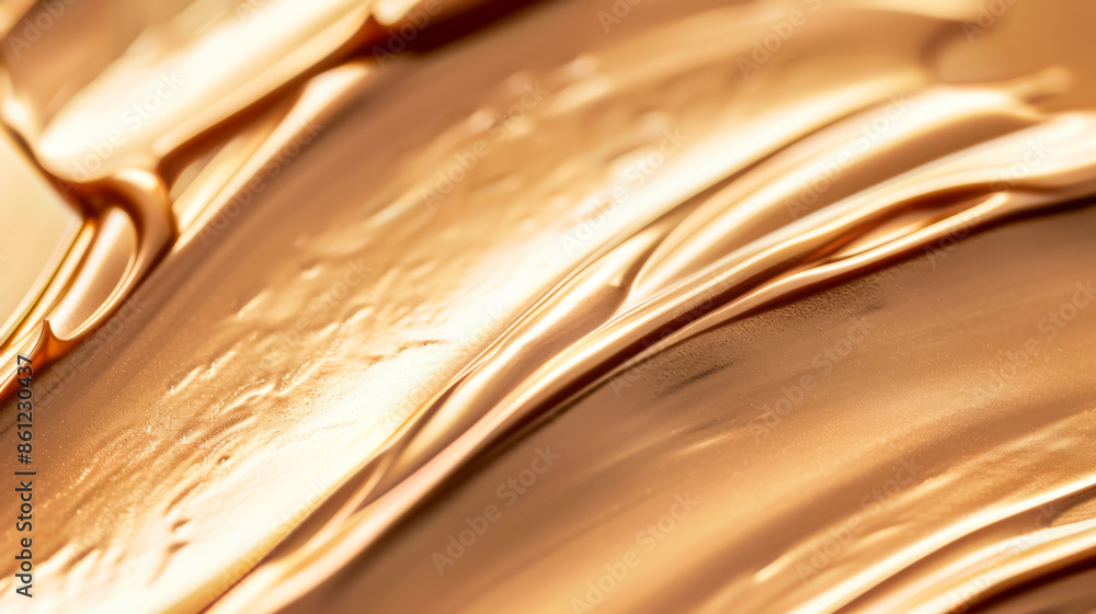Poster shimmering lotion smear texture, luxurious background with empty space for text