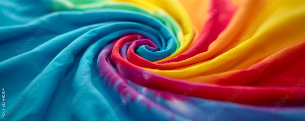 Poster vivid tie-dye swirl patterns creating a mesmerizing psychedelic visual experience
