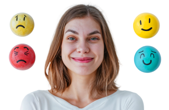 A Spectrum of Emotions: A Woman's Story in Color. A Playful Exploration of Inner Harmony. Mental Health Awareness & Creative Projects. complexities of human emotion.