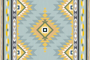American tribal native seamless pattern.Ethnic traditional Navajo,Aztec,Apache,Southwest vector style.Geometric boho abstract motifs.Fabric,clothing,Mexican blanket,carpet,woven,print,wrap,decoration.