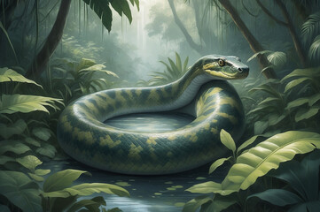  Anaconda in the Grasslands