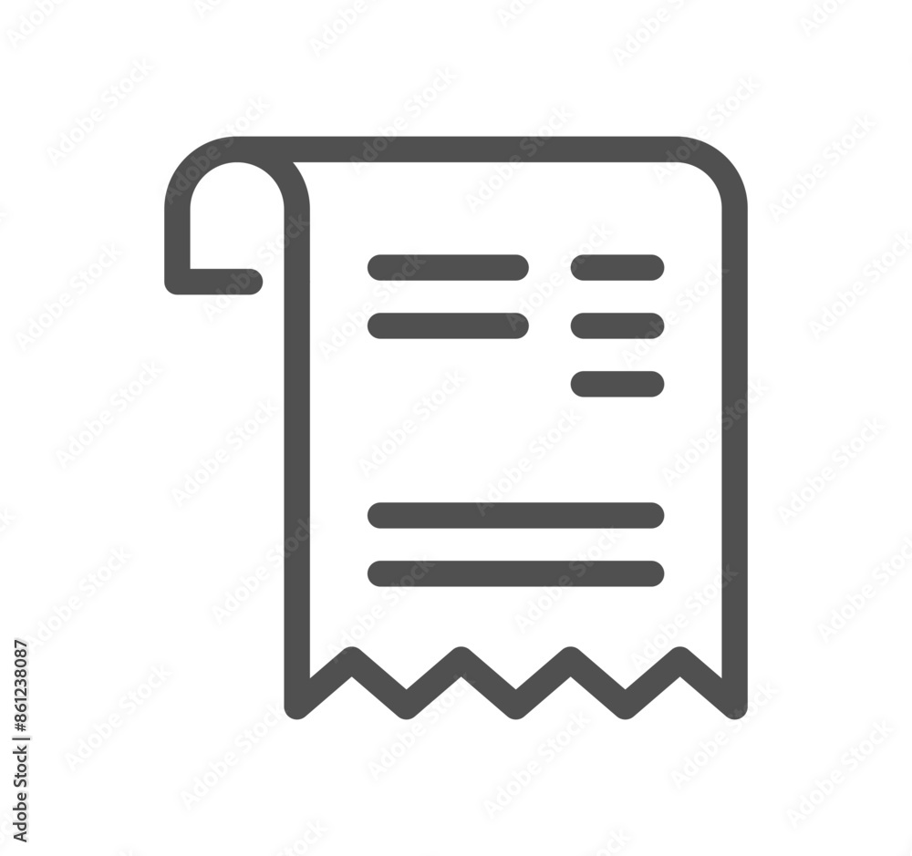 Poster payment method related icon outline and linear vector.