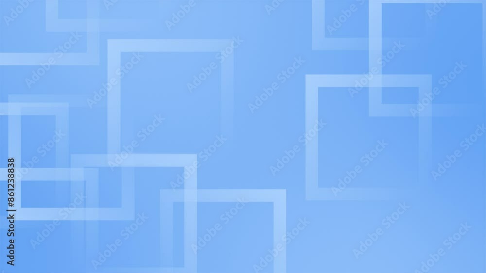 Aufkleber royal blue color multiple square shapes complex design abstract geometrical loop able background