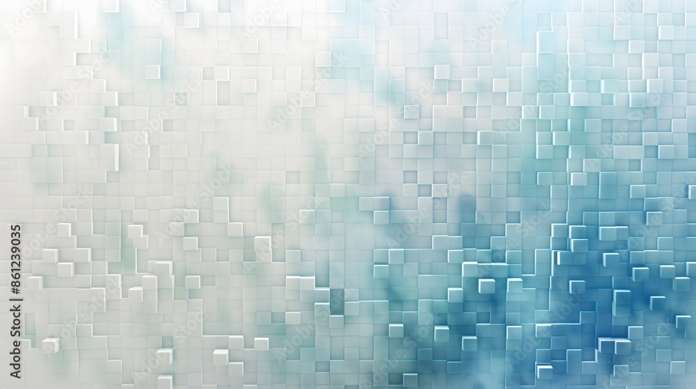 Aufkleber 5. generate a dynamic grid of interconnected squares and rectangles, textured with a subtle gradient
