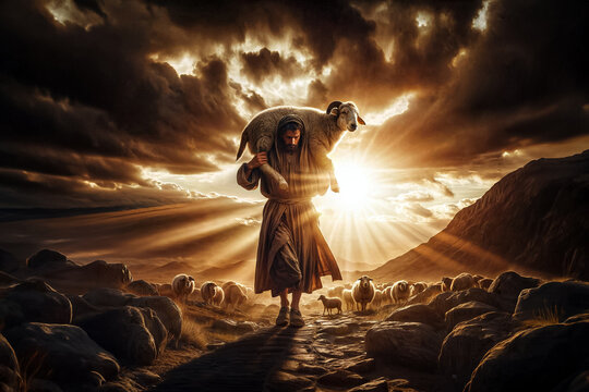 The parable of the lost sheep - Words of Jesus, Bible story