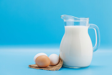 Pitcher of Milk with Eggs