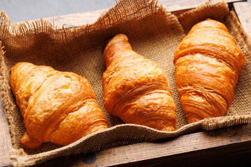 Fresh croissants
