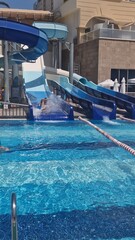 Day view of hotel pool in Antalya