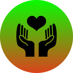Hand With Heart Icon