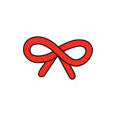 red ribbon bow