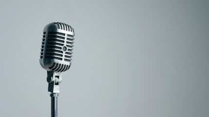 The retro microphone stand