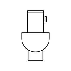 Toilet icon vector. WC illustration sign. Bathroom symbol. restroom logo.