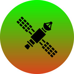 Fototapeta premium Space Satellite Icon