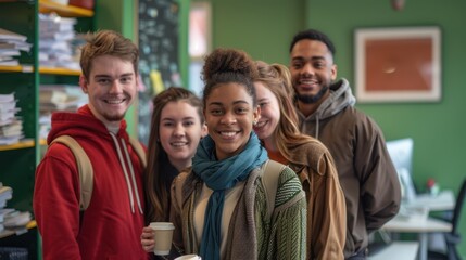 Obraz premium Group of Diverse Students