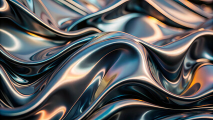 Vibrant Holographic Abstract Backgrounds | Colorful Liquid Patterns | Iridescent Fluid Textures | Dynamic Abstract Art | Shiny Wave Designs