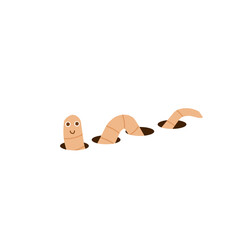 earthworm cartoon character
