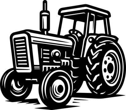 recommend clip art: Tractor Silhouette Sketch Illustration