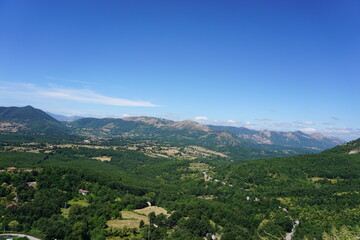 view of the mountains