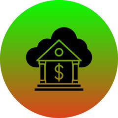 Cloud Banking Icon